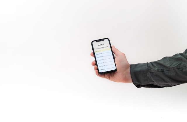 Dutch bank account on phone